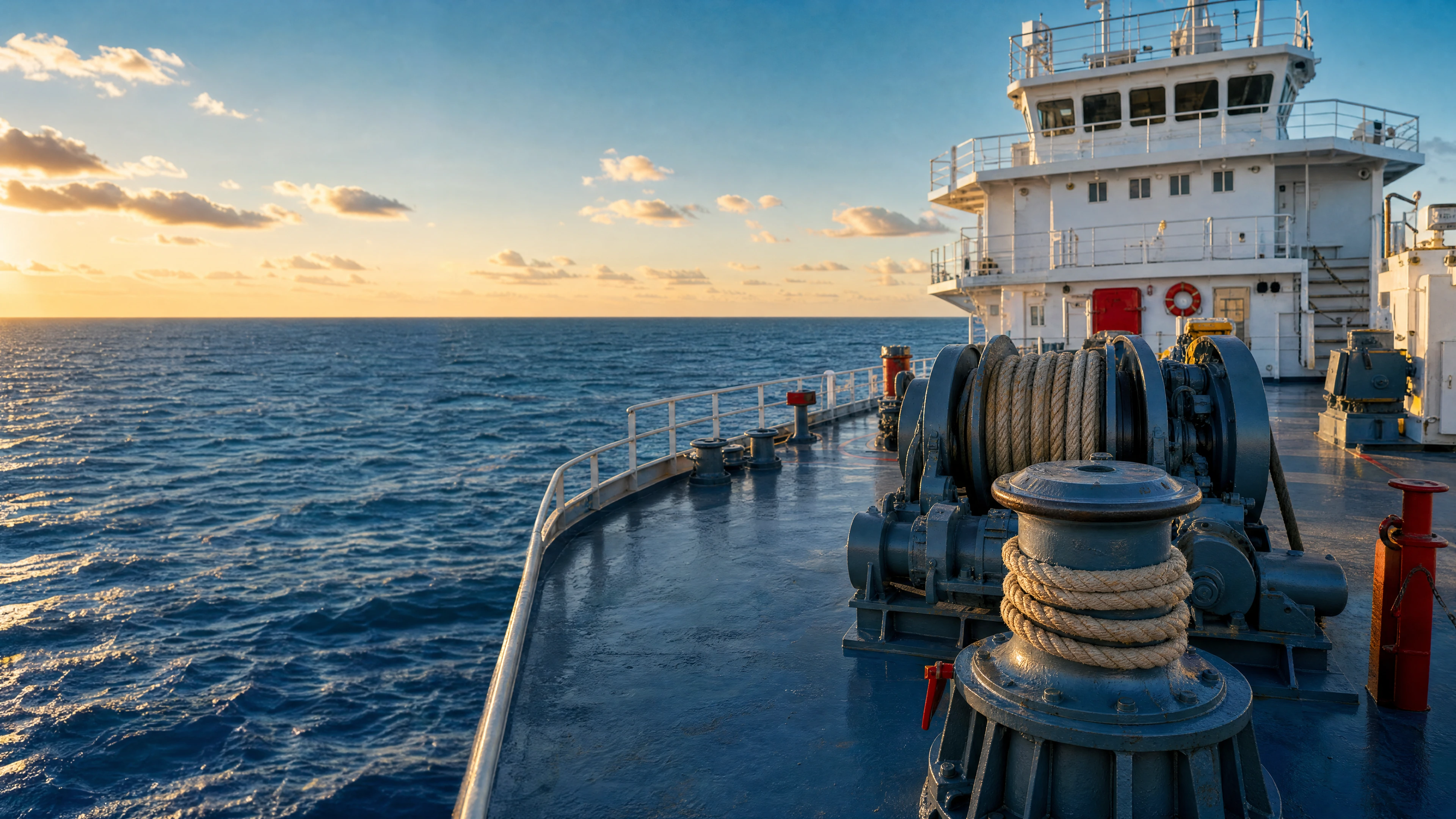 Shipboard machinery and sea